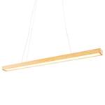 LED-hanglamp Tirva Bruin - Plastic - Massief hout - 130 x 130 x 7 cm