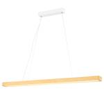 LED-Pendelleuchte Tirva Braun - Kunststoff - Massivholz - 130 x 130 x 7 cm