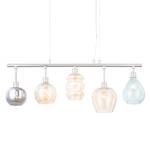 Hanglamp Brooklyn III metaal/glas - 5-lichtbronnen