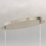 Hanglamp Son Textielmix/ijzer - 2 lichtbronnen - Grijs / Wit