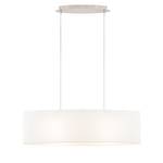 Hanglamp Son Textielmix/ijzer - 2 lichtbronnen - Wit