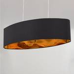 Hanglamp Son Textielmix/ijzer - 2 lichtbronnen - Zwart