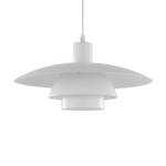 Hanglamp Leech aluminium - Wit