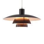 Hanglamp Leech aluminium - Zwart