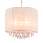 Hanglamp Eloise organza/plexiglas - 5 lichtbronnen - Wit