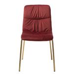 Chaises Lillu (lot de 2) Velours / Acier - Rouge