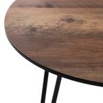 Table d'appoint Kess II Imitation chêne vintage marron foncé / Noir