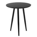 Table d'appoint Kitt S Imitation chêne noir / Noir