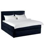 Premium boxspring KINX fluweel - 180x200 cm - Velours Fraya: Marineblauw - 180 x 200cm - H2 zacht - 130cm