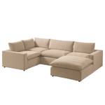 Ecksofa Velada Webstoff - Cappuccino