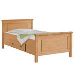 Massief houten bed Bergen massief grenenhout - Geloogd grenenhout - 100 x 200cm