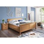 Massief houten bed Bergen massief grenenhout - Geloogd grenenhout - 140 x 200cm