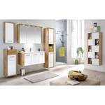 Armoire colonne Soko Blanc - Bois manufacturé - 35 x 186 x 33 cm