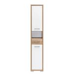 Armoire colonne Soko Blanc - Bois manufacturé - 35 x 186 x 33 cm