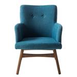 Fauteuil Joreen II Geweven stof - Blauw