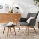 Fauteuil Joreen III Geweven stof - Grijs