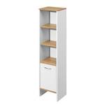 Midischrank Quickset 305 Weiß / Eiche Dekor - 33 x 136 cm