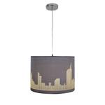 Hanglamp Manhattan roestvrij staal - grijs