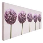 Impression d’art Lille Mauve - En partie en bois massif - 100 x 40 x 3 cm