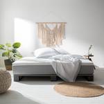 Palettenbett Smood Kiefer massiv - grau gebeizt - 140 x 200 cm - Grau - 140 x 200cm