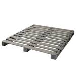 Palletbed Smood massief grenenhout - Grijs - 180 x 200cm