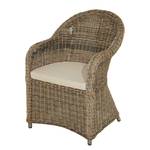 Gartenstuhl Lambrini Polyrattan / Webstoff - Beige