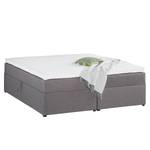 Gestoffeerd bed Asmara 160 x 200 cm - zonder hoofdeinde - Grijs - 160 x 200cm - Zonder hoofdeinde