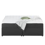 Gestoffeerd bed Asmara 140 x 200 cm - zonder hoofdeinde - Antraciet - 140 x 200cm - Zonder hoofdeinde