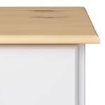 Table de chevet Nola I Blanc - Blanc - Largeur : 44 cm