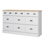 Commode Nola II Blanc - Blanc - Largeur : 134 cm