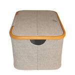 Kleiderbox Calen Webstoff / Rattan - Beige / Rattan - Höhe: 22 cm