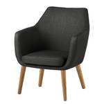 Fauteuil Nicholas geweven stof - Antraciet