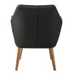 Fauteuil Nicholas geweven stof - Antraciet