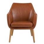 Loungesessel NICHOLAS Kunstleder Aken: Vintage Cognac