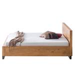 Houten bed Woodson massief acaciahout - 160 x 200 cm - Acaciahouten Lichtbruin - 180 x 200cm