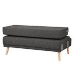 Sofa Daru II (2-Sitzer) Flachgewebe - Dunkelgrau