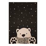 Kinderteppich Icebear Stan Kunstfaser - Schwarz / Creme