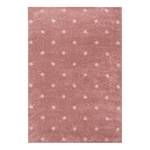 Kindervloerkleed Dots Lily kunstvezels - roze