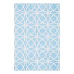 Deurmat Ornament kunstvezels - pastelblauw/wit