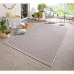 In-/Outdoorteppich Caribbean Kunstfaser - Creme / Grau - 70 x 140 cm