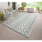 Tapis intérieur / extérieur Isle Fibres synthétiques - Crème / Bleu pétrole - 180 x 280 cm