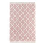 Tapis épais Pearl Fibres synthétiques - Miel / Blanc - Rose bébé - 200 x 290 cm