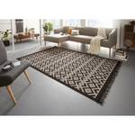 Kurzflorteppich Kopenhagen Mischgewebe - Beige / Schwarz - 133 x 195 cm