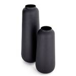 Vases Belaga (lot de 2) Acier - Noir