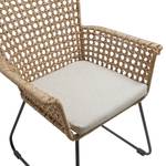 Chaise de jardin Samira Acier / Polyrotin - Beige