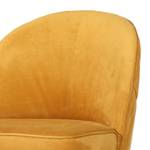 Gestoffeerde stoel Felin vlakweefsel/massief beukenhout - Saffraan - Lichte beukenhout