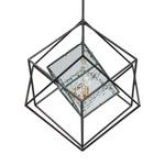 Hanglamp Prisma Kristalglas/staal - zwart - Breedte: 82 cm