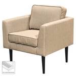 Fauteuil Bella Vista Tissu structuré - Beige chaud