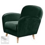 Fauteuil Vallegrande fluweel - Donkergroen