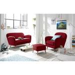 Fauteuil Vallegrande fluweel - Donkerrood